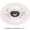 Deckeneinbaustrahler SPA-039KR, 70W, 24-60° inkl. Netzteil NO D