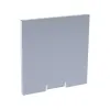 Endkappenset Aluminium (rückseitige Schraube) - Palermo
