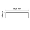LED-Panel BUSINESS 36W 4650lm 120x30cm 120° Rahmen RAL9016 Weiss ON/OFF