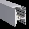LED-Aluminium H-Profil - 35x24mm mit Kabelführung