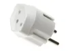 Fixadapter SchuKo Konturenstecker - T13 Weiss