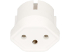 Fixadapter SchuKo Konturenstecker - T13 Weiss