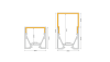 Aluminiumprofil Palermo 30x30mm schwarz (nero) - 5m am Stück