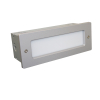 Wandeinbauleuchte LUV silbergrau pulverbeschichtet 80CRI IP65 2W 90lm 2700K/3000K einstellbar