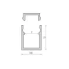 LED Aluminiumprofil - 9,6x12 MINI