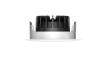 Ring LED-Einbauspot 8W, 36°, (A:Ø95-Loch: Ø80), 680lm, CRI90, IP54, Ph.Dim ws