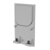 Endkappe Modular 42 für Diffusor 30, silber