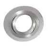 Deckeneinbauring 92mm mit Frontaustritt, schwenkbar, gebürstet