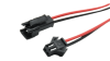 500mm Kabel AWG20 rot/schwarz mit Stecker