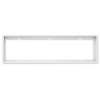 Aufbaurahmen weiß RAL 9016, Höhe 5cm, für LED Panels 300x1200, steckbare Schnellmontage