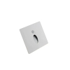 Wandeinbauleuchte LED 86×86mm, 1,6W, 3000K, CRI 90, PIR Tag/Nacht, IP65, engstrahlend, weiss