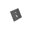 Wandeinbauleuchte LED 86×86mm, 1,6W, 3000K, CRI 90, PIR Tag/Nacht, IP65, engstrahlend, schwarz