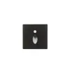 Wandeinbauleuchte LED 86×86mm, 1,6W, 3000K, CRI 90, PIR Tag/Nacht, IP65, engstrahlend, schwarz