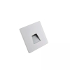 Wandeinbauleuchte LED 86×86mm, 2,5W, 3000K, CRI 90, ON/OFF, IP65, breitstrahlend, weiss