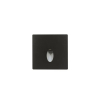 Wandeinbauleuchte LED 86×86mm, 2,5W, 3000K, CRI 90, ON/OFF, IP65, engstrahlend, schwarz