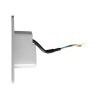 Wandeinbauleuchte LED 86×86mm, 2,5W, 3000K, CRI 90, ON/OFF, IP65, engstrahlend, schwarz