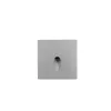 Wandeinbauleuchte LED 86×86mm, 2,5W, 3000K, CRI 90, ON/OFF, IP65, engstrahlend, silbergrau