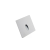 Wandeinbauleuchte LED 86×86mm, 2,5W, 3000K, CRI 90, ON/OFF, IP65, engstrahlend, weiss