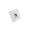 Wandeinbauleuchte LED 86×86mm, 1,6W, 3000K, CRI 90, PIR Tag/Nacht, IP65, breitstrahlend, weiss