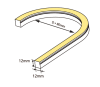 Neon FLEX T1212 horizontal biegbar (Side Bend) 24V 12W 120LED/m, cut=50mm, CRI90, 540lm, IP67 RGB