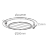 LED-Deckenstrahler 22W, (A:Ø300-Loch:Ø280), 2050lm, 30-40-5000K, CRI90, IP20, Ph.Dim