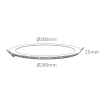 LED-Deckenstrahler FLAT 22W, (A:Ø300-Loch:Ø280), 2050lm, 30-40-5000K, CRI90, IP20, DALI/PushDim