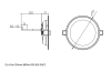 LED Deckenstrahler Flat 9W, 110°, (A:Ø120-Loch:Ø100), 30-5500K, 800lm, CRI80, IP44, Ph.Dim ws