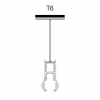 Aufbau-Magnetschiene T6 - 48V, 2m, weiss oder schwarz