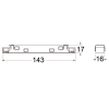 I-Verbinder (Linearverbinder), leitend weiss oder schwarz