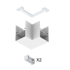 L-Verbinder zu SALT weiss, IP20