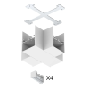 X-Verbinder zu SALT weiss, IP20