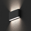 LED-Wandleuchte 2x30°, 10W, 30/40/5700K, CRI80, Ein/Aus, IP65, anthrazit
