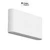 LED-Wandleuchte 2x30°, 10W, 30/40/5700K, CRI80, Ein/Aus, IP65, weiss