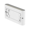 LED-Wandleuchte 2x30°, 10W, 30/40/5700K, CRI80, Ein/Aus, IP65, weiss