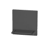 Endkappe Linea 25 - Kunststoff schwarz