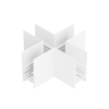 X-Verbinder für Schienenprofil - T2, nicht leitend, weiss oder schwarz