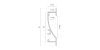 LED-Aluminiumprofil Napoli 81×19,1mm - bis 3m am Stück