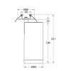 3-Ph Strahler VIBE 30W, 15-60°, CRI97, 2500lm, PhasenDIM, mit Baldachin zum Einbau sz