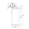 3-Ph Strahler VIBE 20W, 15-60°, CRI97, 1800lm, PhasenDIM, mit Baldachin zum Einbau ws
