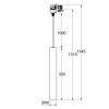 1-Ph Pendelleuchte MINI 6W, 15-50°, CRI90, 500lm, Ph.Dim sz