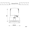 Eclipse Premium Spot 10W, 45° schwenkbar, (A:75x75-Loch: 82x82), CRI97, 780lm