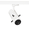 Premium LED-Profilstrahler für 3-Phasen-Stromschiene mit Blendenschiebern 20W 800lm CRI97 53°, D75xH218 DALI, ws