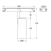 48V Strahler Fixoptik 10W, Ra97, 770lm, 15°/24°/36°/50°, sz