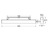 48V Linearstrahler 10W, Ra90, 700lm, Abstrahlwinkel 100°, ws