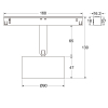 48V Spot Fixoptik 20W , Ra97, 1700lm, 20°/36°/60°, DALI sz