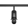 Premium LED-Profilstrahler für 3-Phasen-Stromschiene mit Blendenschiebern 20W, 800lm, CRI97, 53°, D75xH218, DALI sz
