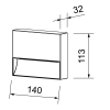 Wandaufbauleuchte LED Fina 4.6W, 105lm, CRI90, 2700/3000K, anthrazit