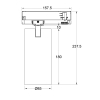 3-Ph Strahler EXTENDED 30W CRI90 3150lm INT Reflector DALI ws