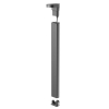 LED Pollerleuchte anthrazit, L=750mm, 12W 3000K, Abstrahlung 60° asymetrisch, CRI80, DALI2/Push, IP65
