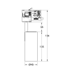 3-Ph Strahler VIBE 6W Fixoptik, 15°/24°/36°/60°, CRI97, 420lm, Ph.Dim ws